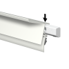 INFO RAIL + BLANC 200 CM (INCLUT MATÉRIEL DE FIXATION, EMBOUTS DE RAIL ET 4X MOUSE MAGNETS BLANC) ARTI TEQ 11 - Cimaise Tableau