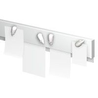 INFO RAIL MAGNETICI BIANCO 200 CM ((INCLUSE FISSAGGIO E PUNTE DI RAIL) ARTI TEQ 2 - Cimice da Tavolo