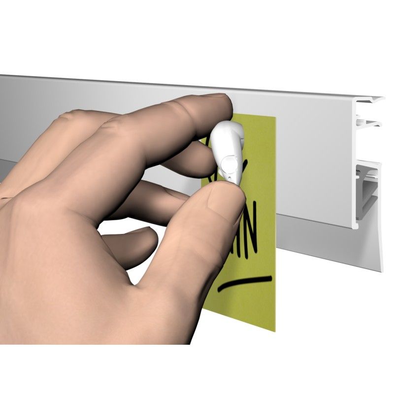 BLANK MAGNETIC RAIL INFO 200 CM (INCLUTED FIXING MATERIAL, AND RAIL PACKAGE) ARTI TEQ 4 - Cimaise Tableau 