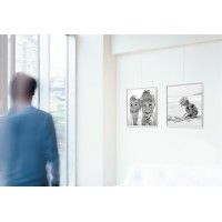 Cimasa Classic rail "J" 20 kg (misura a scelta) - fissaggio a cimasa per quadro ARTITEQ 7 - Cimasa per quadri