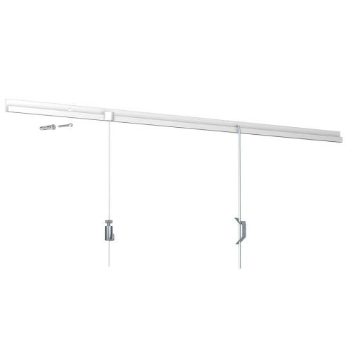 Varilla en forma de U blanca de 2 mm - fijación a riel para cuadros artiteq ARTI TEQ 3 - Cimaise Tableau 