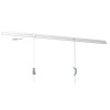 White U-shaped rod 2 mm - picture rail fixing for artiteq painting ARTI TEQ 3 - Cimaise Tableau 