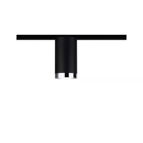 ,URail Spot sur rail Tube Spot individuel GU10 max. 10W gradable 230V Noir mat,,,