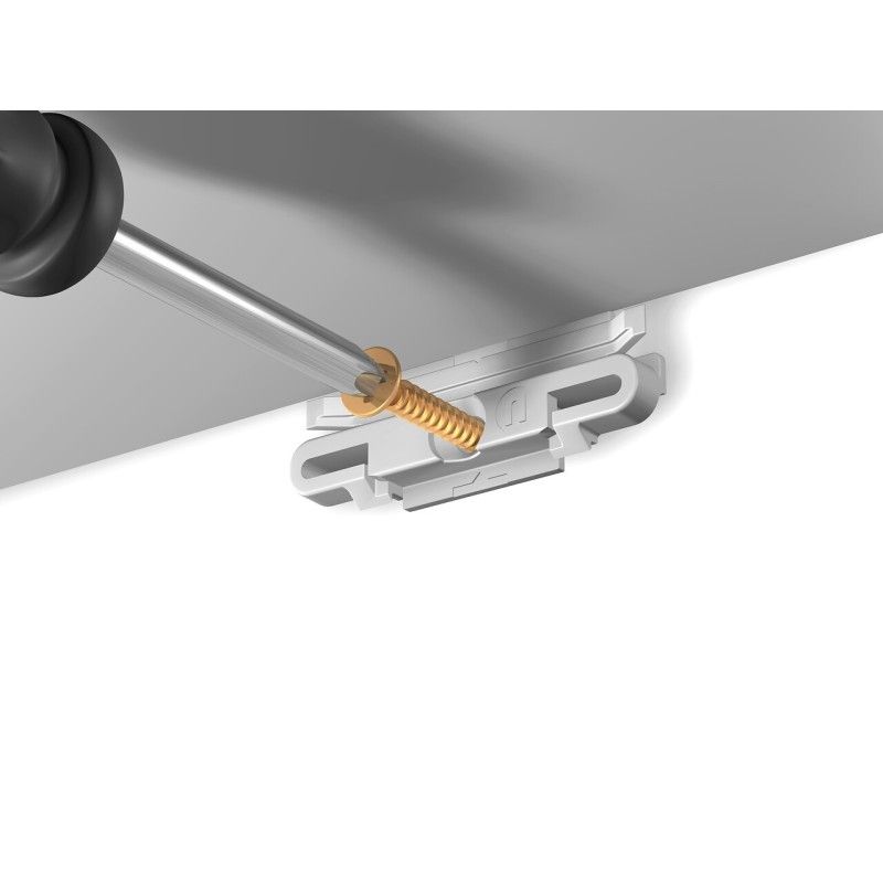 Cimaise MiniClick R10 + 6 Clips + vis et chevilles - accrochage cimaise tableau newly ARTI TEQ 6 - Cimaise Tableau 