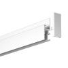 Newly Professional R30 Binario per quadri + Clip di fissaggio - Sistema per appendere quadri Newly 1 - Cimaise Tableau 