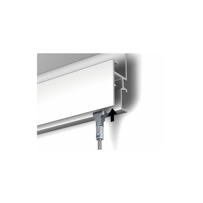 Newly Professional R30 picture rail + fixing clips - hanging picture rail newly Newly 4 - Cimaise Tableau 