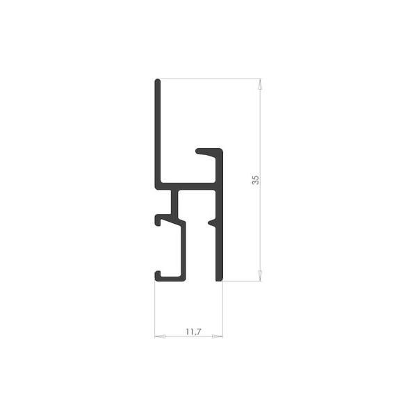 Cimaise Newly Professional R30 + Clips de fixation - accrochage cimaise tableau newly Newly 5 - Cimaise Tableau 