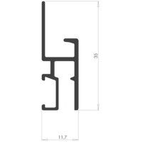 Newly professionelle R30-Stuhlschiene + Befestigungsklammern – neue Bilderschienenaufhängung Newly 5 - Cimaise Tableau 
