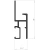 Newly Professional R30 picture rail + fixing clips - hanging picture rail newly Newly 5 - Cimaise Tableau