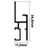 Newly Professional R30 picture rail + fixing clips - hanging picture rail newly Newly 7 - Cimaise Tableau
