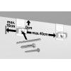 Combi pro light picture rail (size of your choice) ARTI TEQ 4 - Cimaise Tableau 