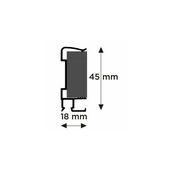 Art Strip Cimaise for false ceiling 300 cm ARTI TEQ 2 - Cimaise Tableau 