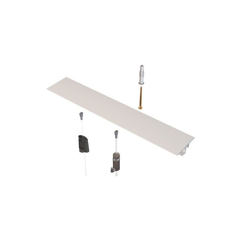 SHADOWLINE DRYWALL CIMAISE (PUTZBEFESTIGUNG) WEISS 13 MM 200 CM ARTI TEQ 4 - Cimaise Tableau 