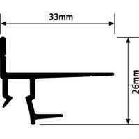 CIMAISE SHADOWLINE MASONRY (MONTAGGIO A PARETE) BIANCO 200 CM ARTI TEQ 4 - Cornice per Quadro