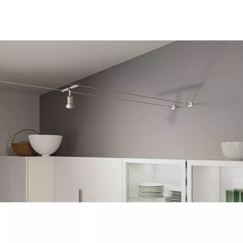 Kit de montaje del sistema de cables CorDuo para conexión a la pared PAULMANN 57 - Cimaise Tableau 
