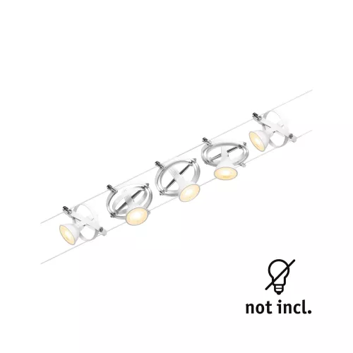 CorDuo Gimbal Cable System Basic Kit GU5, 3 max. 5x10W 230/12V Frosted White PAULMANN 61 - Cimaise Tableau 