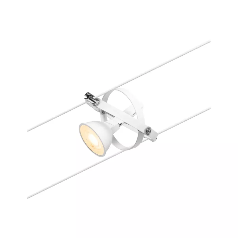 ,CorDuo Système sur câbles Cardan Spot individuel GU5,,3 max. 10W 12V Blanc dépoli,,,