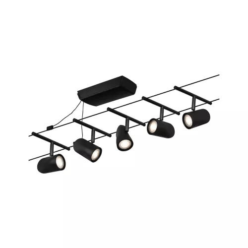 CorDuo GU5 Cup Cable System Base Kit, 3 max. 5x10W 230/12V Matte Black