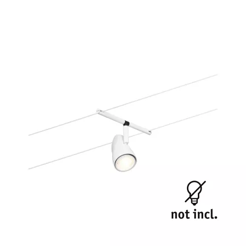 ,Sistema de cable CorDuo, casquillo individual GU5,,3 máx. 10W 12V Blanco esmerilado,,, PAULMANN 30 - Cimaise Tableau 