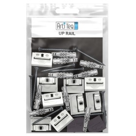 Pack clips de fixation pour cimaise Up Rail ( x 6) + Vis et Chevilles ARTI TEQ 1 - Cimaise Tableau