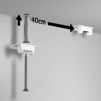 Pack clips de fixation pour cimaise Up Rail ( x 6) + Vis et Chevilles ARTI TEQ 2 - Cimaise Tableau 