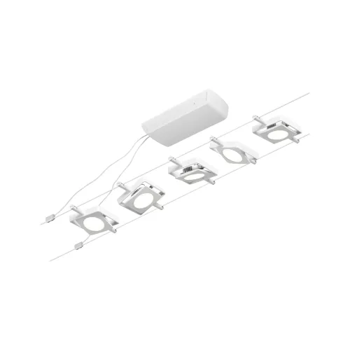 ,CorDuo Système sur câbles LED MacLED Kit de base 5x250lm 5x4,,5W 3000K 230/12V Blanc,,,