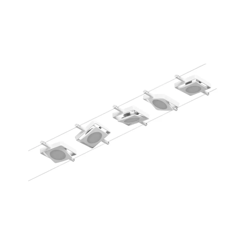 ,CorDuo Système sur câbles LED MacLED Kit de base 5x250lm 5x4,,5W 3000K 230/12V Blanc,,,