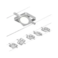 MacLED CorDuo LED -Kabelsystem-Basisset 5x250lm 5x4,5W 3000K 230/12V Mattchrom - système d'accrochage et décoration - détail 8