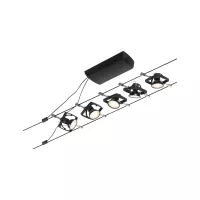 ,CorDuo Système sur câbles Mac II Kit de base GU5,,3 max. 5x10W 230/12V Noir mat,,, - système d'accrochage et décoration - détail 2