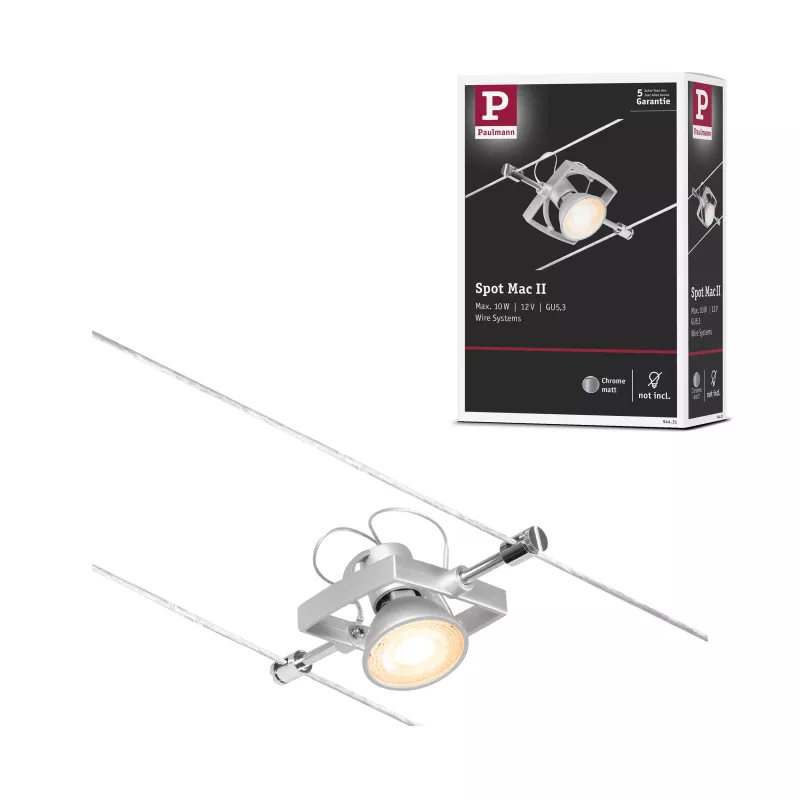 ,CorDuo Système sur câbles Mac II Spot individuel GU5,,3 max. 10W 12V,