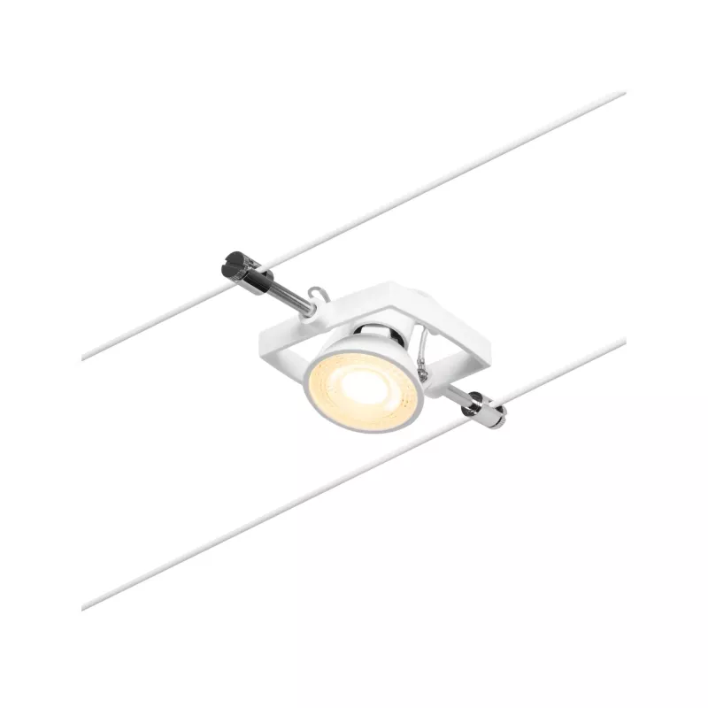CorDuo Mac II Kabelsystem Einzelsteckdose GU5, 3 max. 10W 12V Mattweiß