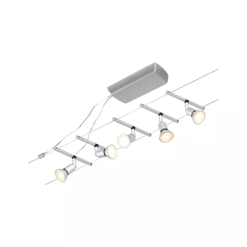 ,Sistema CorDuo en cables Salt Basic Kit GU5,,3 máx. 5x10W 230/12V, PAULMANN 22 - Cimaise Tableau 