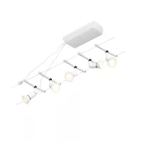 CorDuo Salzkabelsystem Basisset GU5, max. 3 x 5 x 10 W, 230/12 V, mattweiß - système d'accrochage et décoration - détail 2
