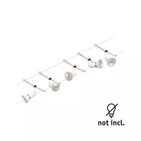 CorDuo Système sur câbles Salt Kit de base GU5,3 max. 5x10W 230/12V Blanc dépoli, - système d'accrochage et décoration - détail 3