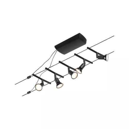 ,CorDuo Système sur câbles Salt Kit de base GU5,,3 max. 5x10W 230/12V Noir mat,,,