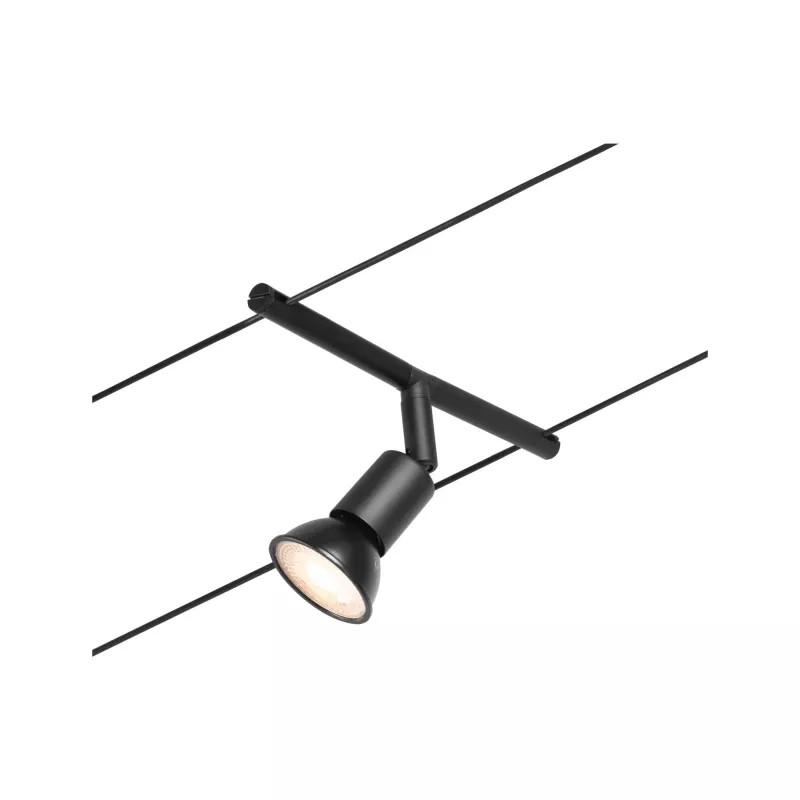 ,CorDuo Système sur câbles Salt Spot individuel GU5,,3 max. 10W 12V Noir mat,,, PAULMANN 17 - Cimaise Tableau 