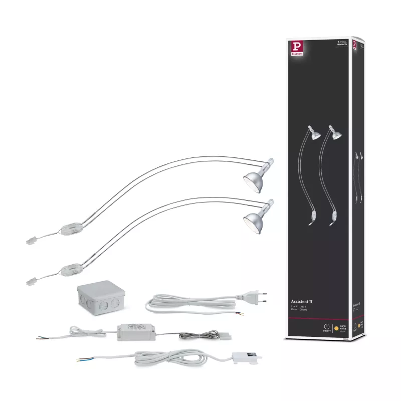 Galeria LED Beleuchtung für Möbel Top Assistent II GU5, 3 2700K 2x230lm 230V 2x4W PAULMANN 15 - Cimaise Tableau 