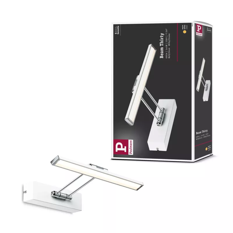 LED Bilderleuchte für Galerien, 2700 K, 450 lm, 230 V, 5 W, Weiß PAULMANN 15 - Cimaise Tableau 
