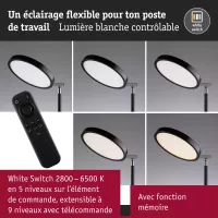 Lampadaire LED Caneta Tunable White 1750mm 1300lm 20W - système d'accrochage et décoration - détail 7