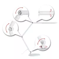 ,Lampe de bureau LED 3-Step-Dim FlexBar White Switch 700lm 9,,5W, - système d'accrochage et décoration - détail 6