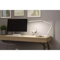 LED Schreibtischlampe mit 3-stufiger Dimmfunktion, FlexBar, weißem Schalter, 700 lm, 9,5 W - système d'accrochage et décoration - détail 14