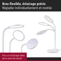 Lampe de bureau LED Mejan 4000K 1200lm 15W - système d'accrochage et décoration - détail 4