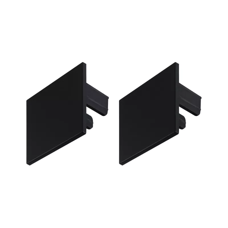 Linion Accessoires Extrémités Kit de 2 Noir mat Matière plastique - système d'accrochage et décoration