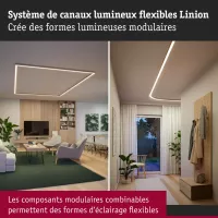 Linion Power Channel 230/24V 17W Mattchrom 1m Netzteil - système d'accrochage et décoration - détail 8