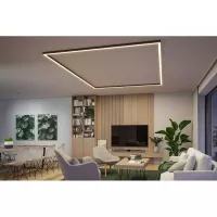 Linion 0.5m 24V 8.5W 3000K Black Signal Light Channel - système d'accrochage et décoration - détail 14
