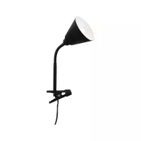 Pinza de contacto Vitis, interruptor de cable con brazo flexible, color negro, 230 V, casquillo E14 - système d'accrochage et décoration - détail 2