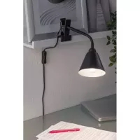 Vitis-Punktklemme mit flexiblem Arm und Kabelschalter, schwarz, 230 V, E14 - système d'accrochage et décoration - détail 6