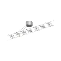 ,Système sur câbles Mac II Kit de base GU5,,3 max. 7x10W gradable 230/12V, - système d'accrochage et décoration - détail 1