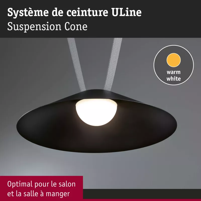 ULine Luminaire en suspension LED Cone 560lm 12W 350mm 3000K