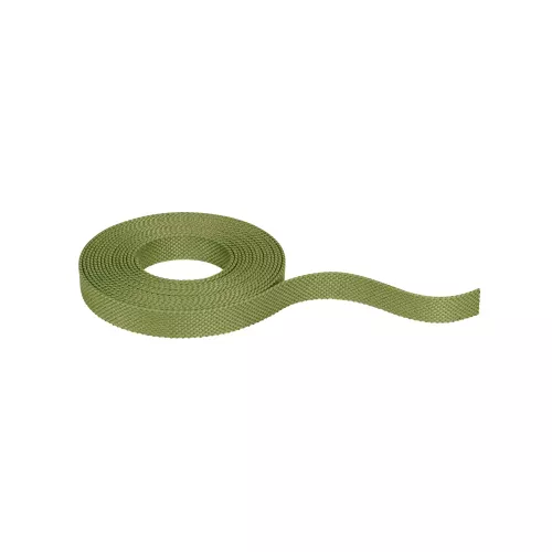 Cinta textil ULine de 5 m, color verde cobre, de dacrón.